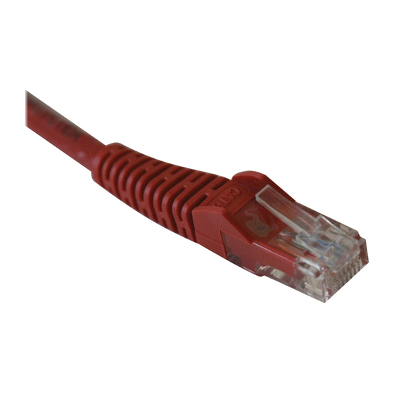 Tripp Lite Cat6 Red Snagless Patch Cable N201-002-RD Specifications