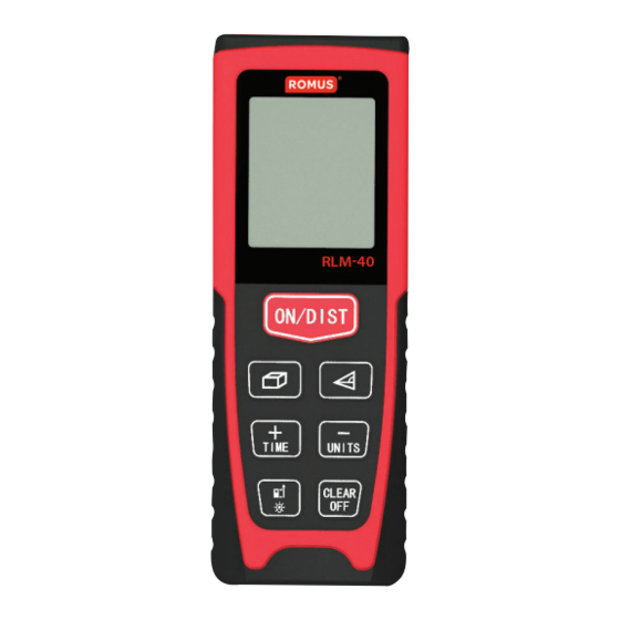 Romus RLM-40 Instriction Manual