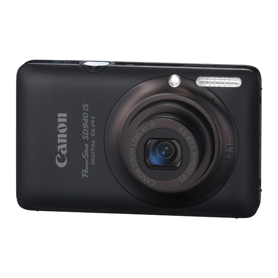 Canon Powershot SD940 IS Digital Elph User Manual