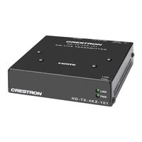 Crestron DM Lite HD-TX-4KZ-101 Quick Start Manual
