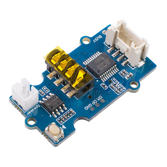 seeed studio Grove MP3 v3.0 Manual