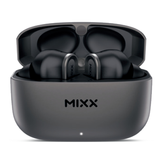 Mixx StreamBuds Custom Quick Start Manual