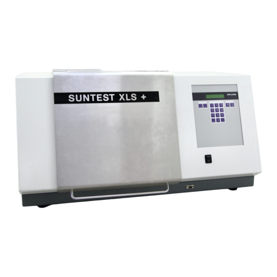 Atlas SUNTEST XLS Operating Manual