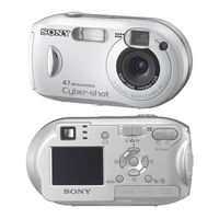 Sony DSC-P41 - Cyber-shot Digital Still Camera Operating Instructions Manual