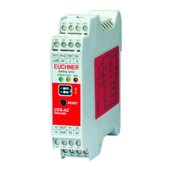 EUCHNER CES-A-A Series Operating Instructions