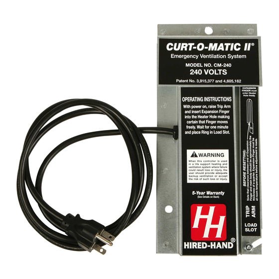Cumberland Curt-O-Matic Installation And Operation Manual