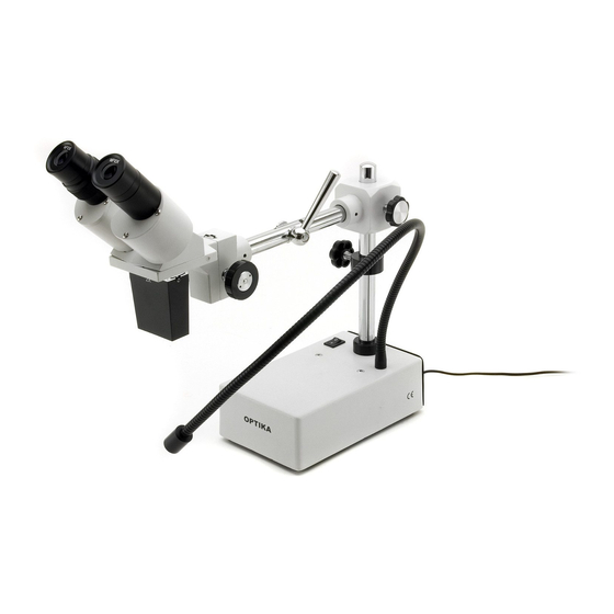 Optika Italy SZ-STL5 Stereo Microscope Manuals