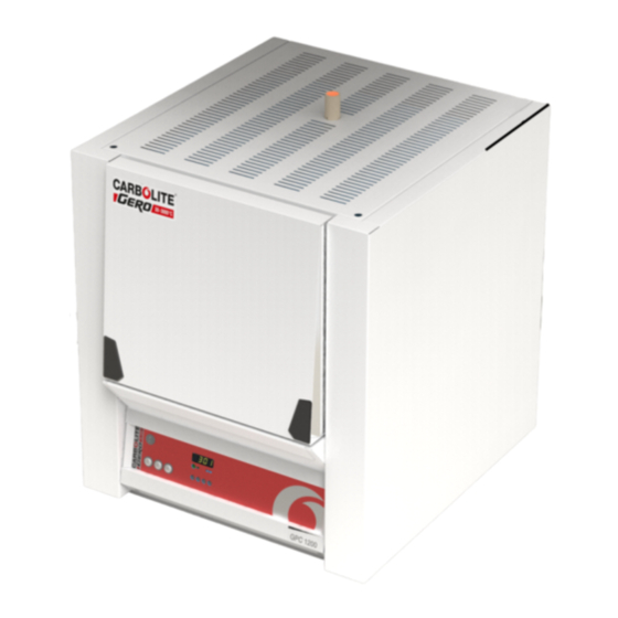 VERDER CARBOLITE GERO HRF 7/45 Oven Manuals
