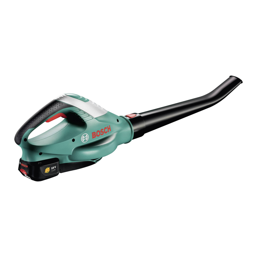 Bosch ALB 18 LI Manual