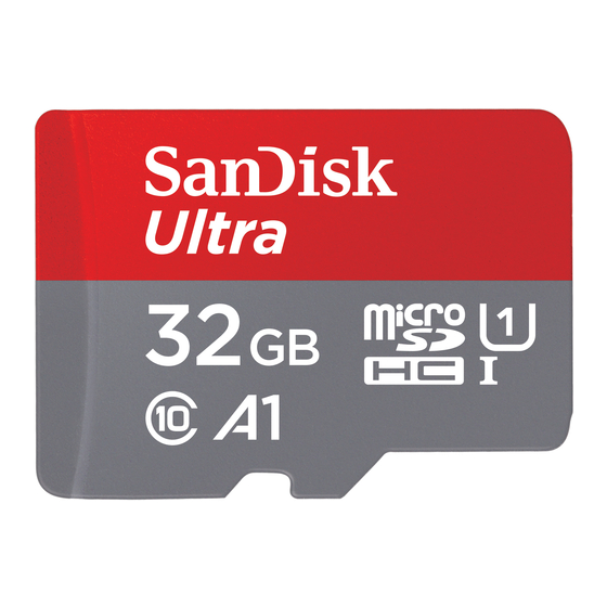 SanDisk microSD Specifications