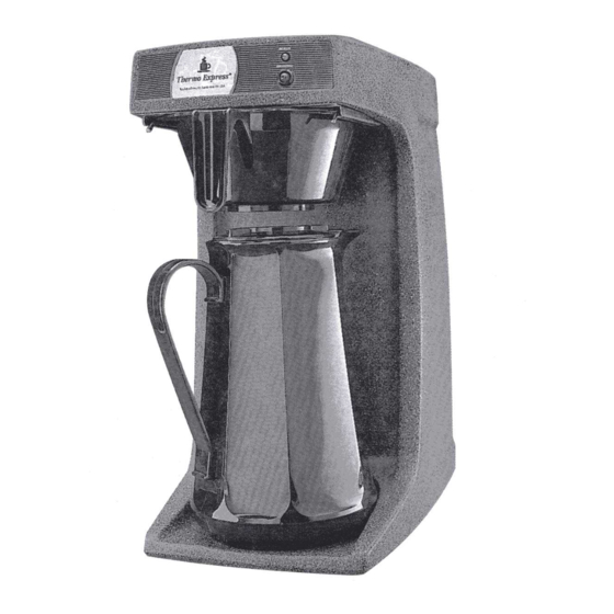 AquaBrew TE-100 Series Coffee Maker Manuals