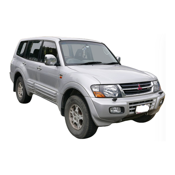 Mitsubishi Pajero 2001 Manual
