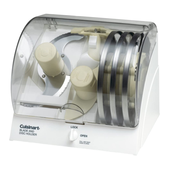 Cuisinart BDH-2 Instruction Booklet
