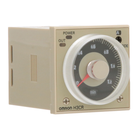 Omron H3CR-A8E Instruction Sheet