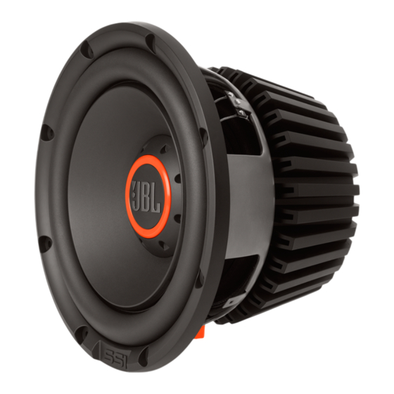 Harman JBL Stadium 1224 Quick Start Manual