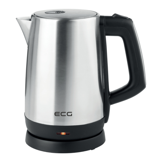 ECG RK 1742 Puro Electric Kettle Manuals