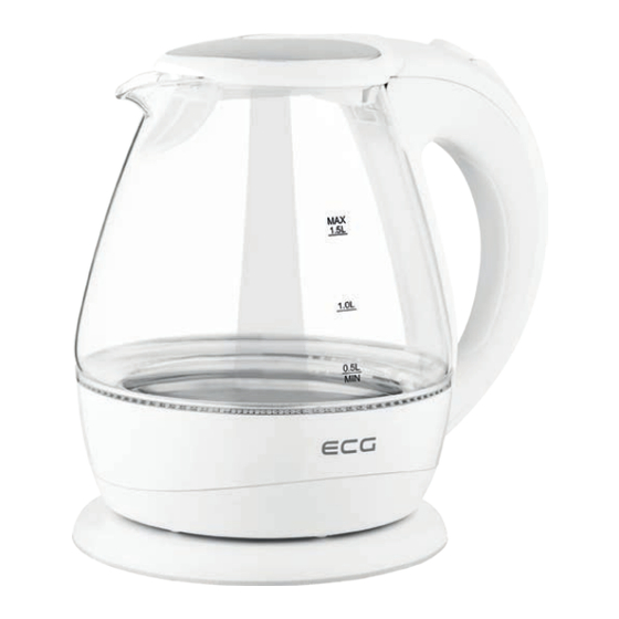ECG RK 1520 Glass Instruction Manual