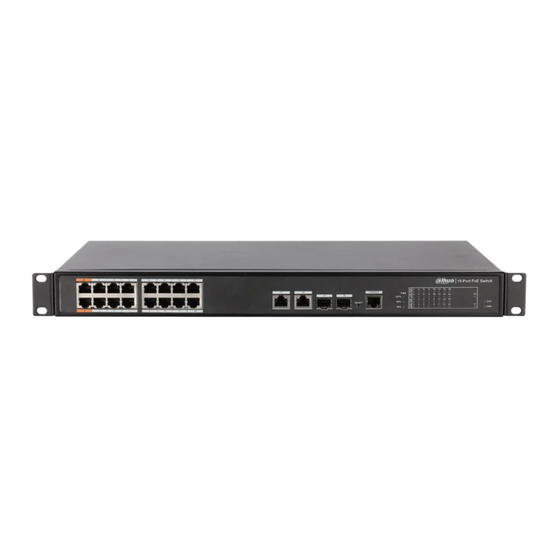 Dahua 28DH-PFS4218-16ET-190-V3 Quick Start Manual