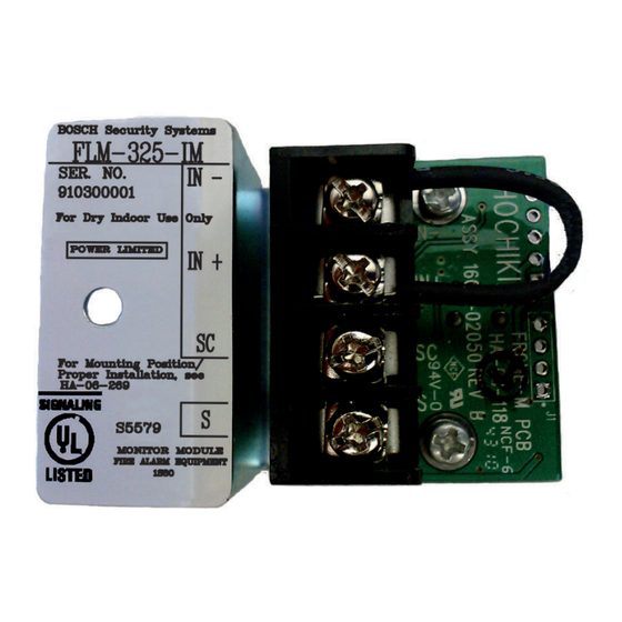 Bosch  Appliances Smoke Alarm FLM325IM Modular Device