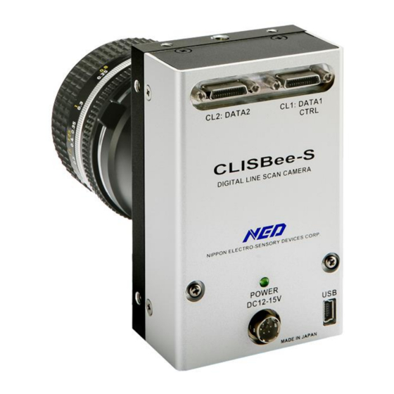 NED CLISBee-S Digital Linescan Camera Manuals