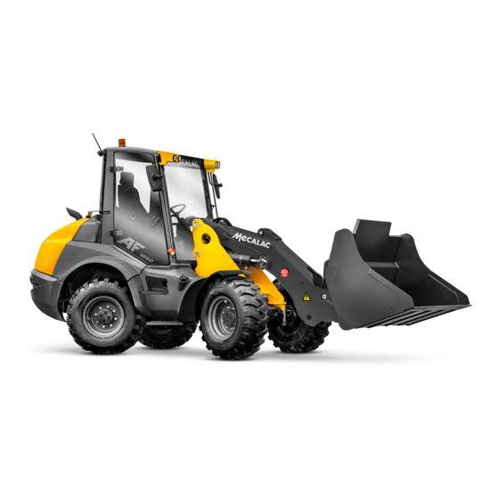 mecalac AF 1200 Operating Instructions Manual