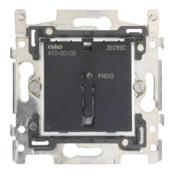 Niko 410-000 Series Quick Start Manual