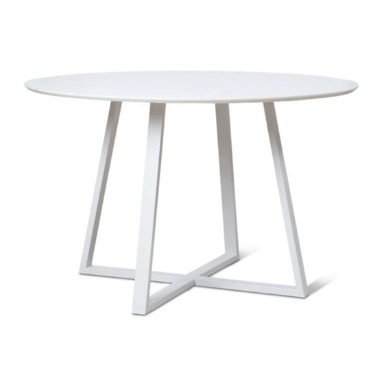 Mocka Zander Round Dining Table Assembly Instructions
