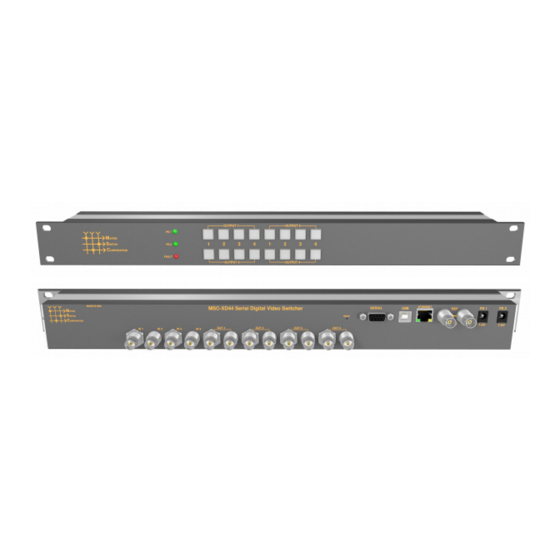 Matrix Switch Corporation MSC-XD44L Product Manual