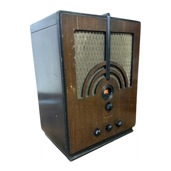 Philco 66 Service Manual