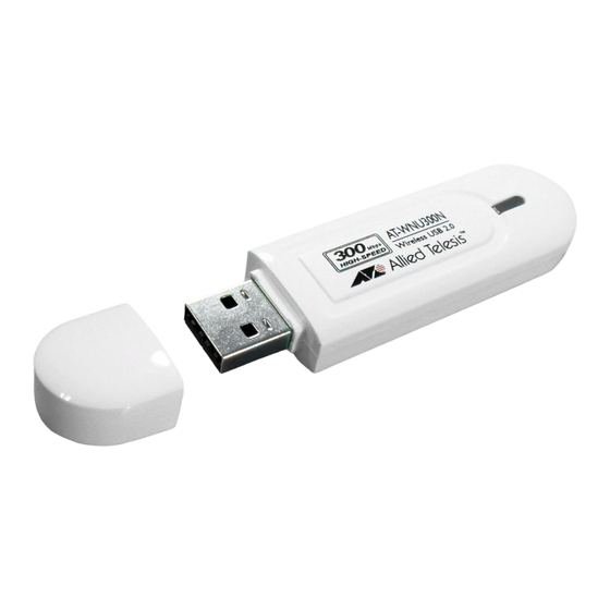 Allied Telesis AT-WNU300N USB Adapter Manuals