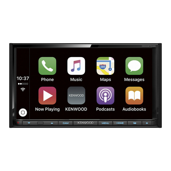 Kenwood DDX6903S Instruction Manual