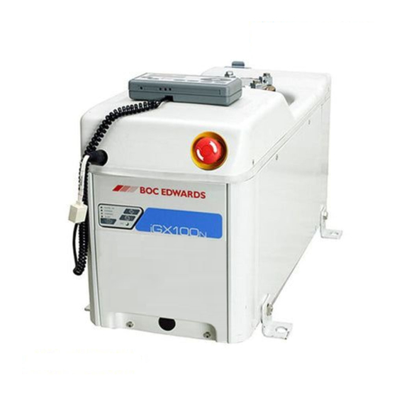 User Manuals: Edwards iGX Series Dry Vacuum Pump