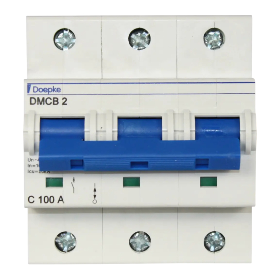 Doepke DMCB 2 Series Installation And Operating Instructions