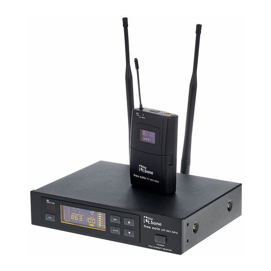 thomann the t.bone free solo PT 1.8 GHz User Manual