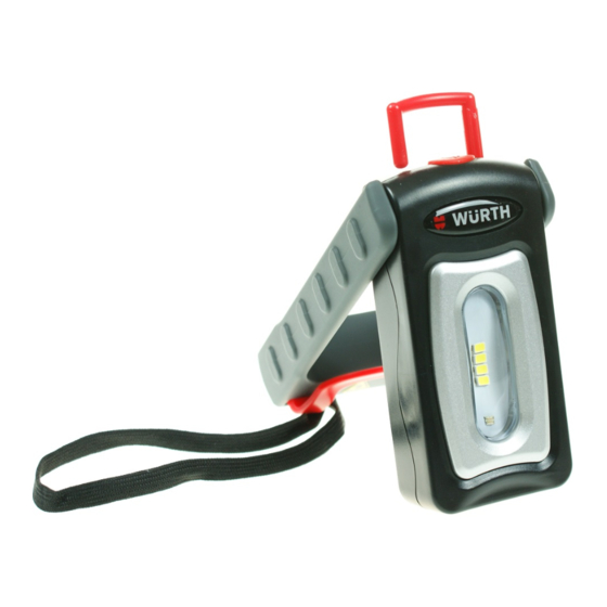 Würth WLH 1 Premium LED Hand-held Lamp Manuals
