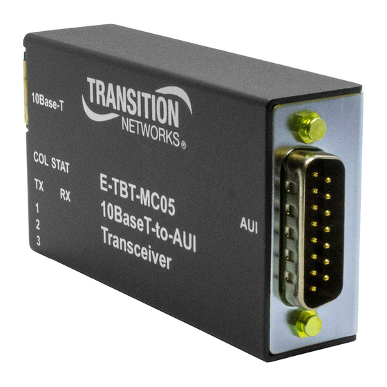 Transition Networks E-TBT-MC05 User Manual
