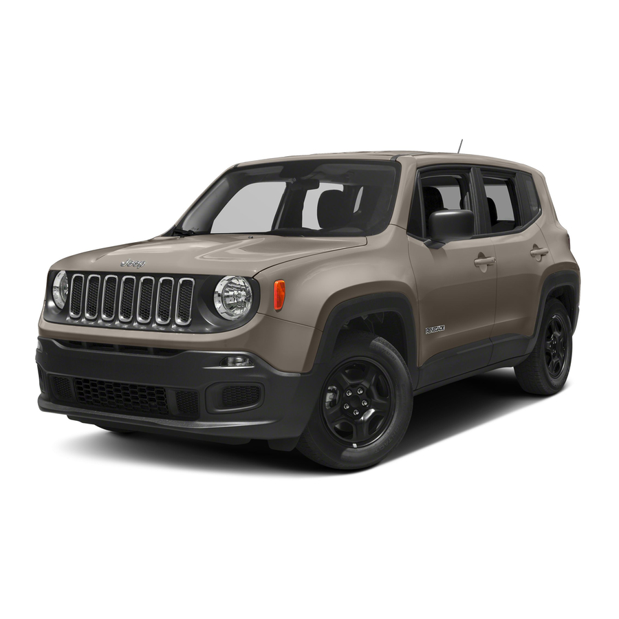 Jeep RENEGADE 2018 Quick Reference Manual