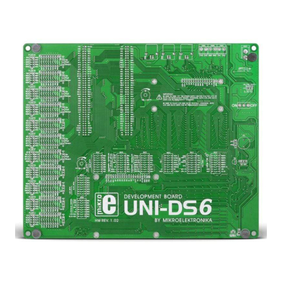 mikroElektronika UNI-DS6 MIKROE-701 User Manual
