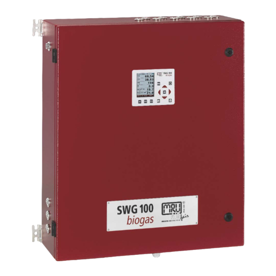 mru SWG100 BIOGAS User Manual