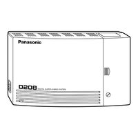 Panasonic KX-TD208 Getting Started Manual