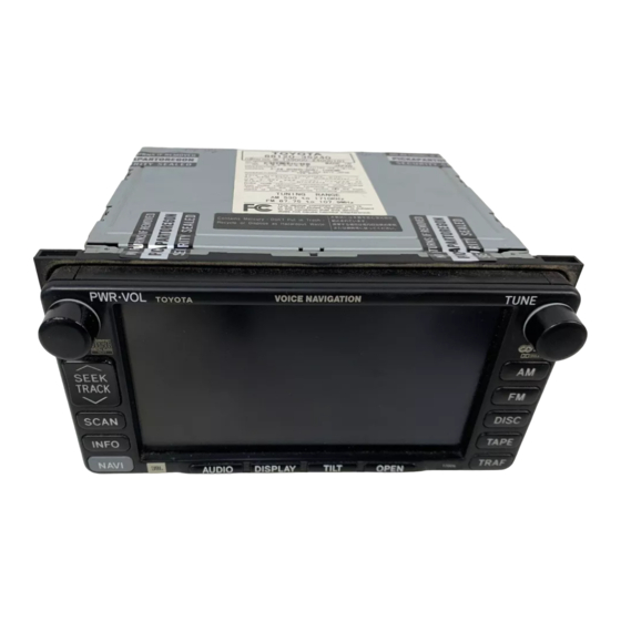 Toyota 2003 4Runner navigation system Operating Manual