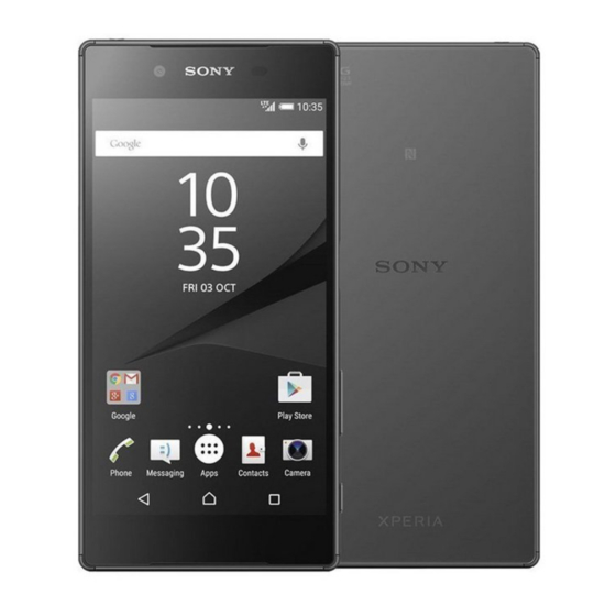 Sony Xperia Z5 Premium Quick Reference Manual