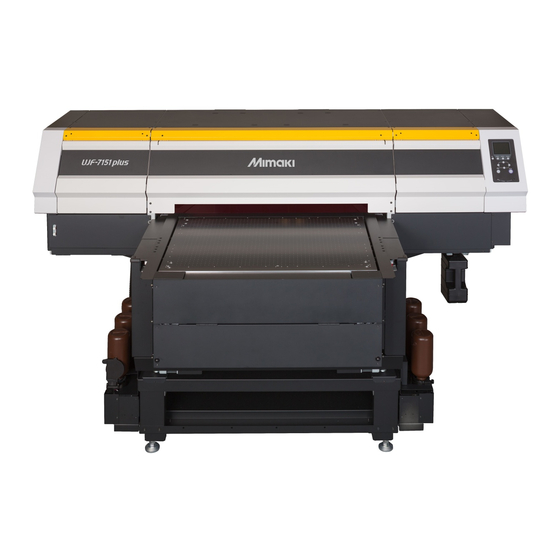 MIMAKI UJF-7151 plus Requests For Daily Care And Maintenance