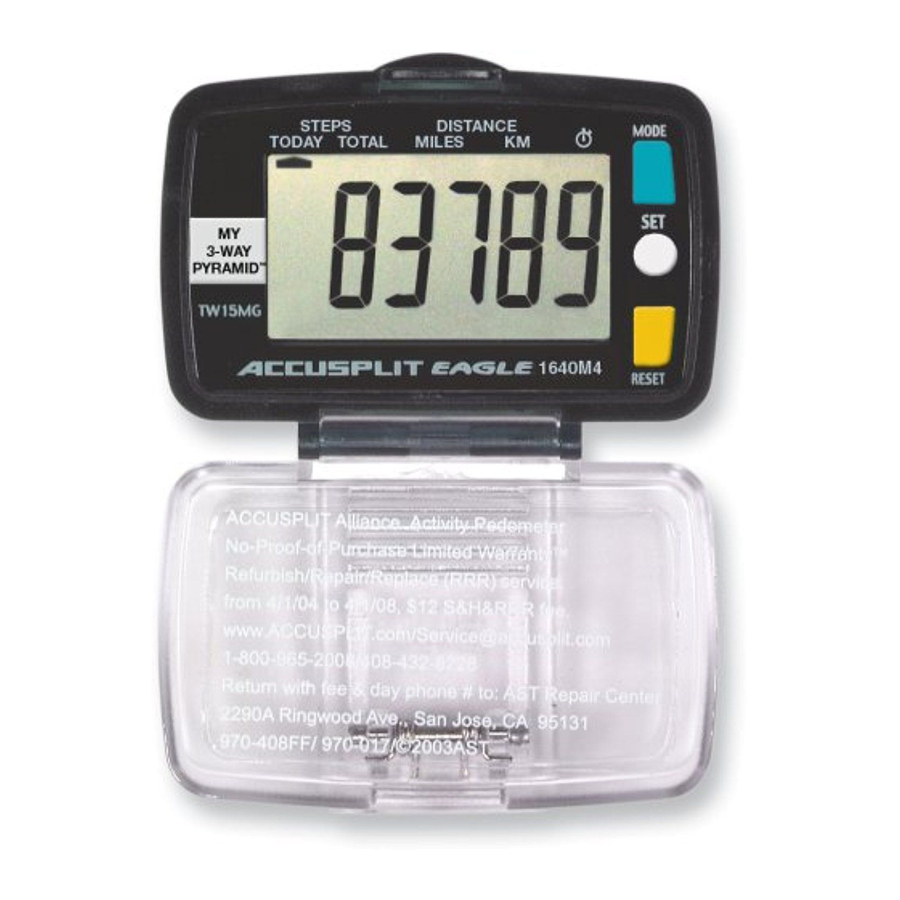 Accusplit Eagle 1640M4 Manual