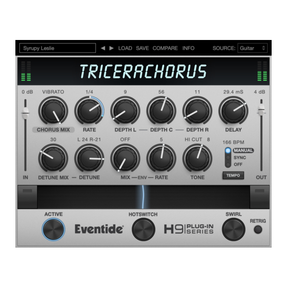 Eventide Tricerachorus H9 Series User Manual