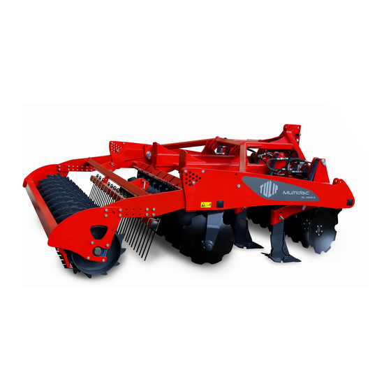 Tulip MULTIDISC XL VARIO Series Operator's Manual