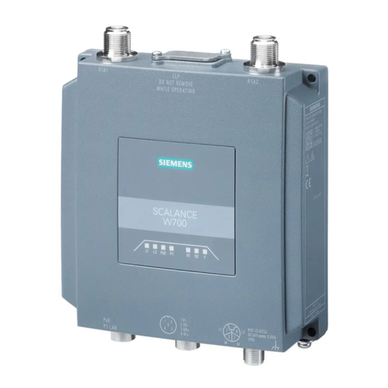 Siemens SIMATIC NET SCALANCE W M766-1 Series Manuals