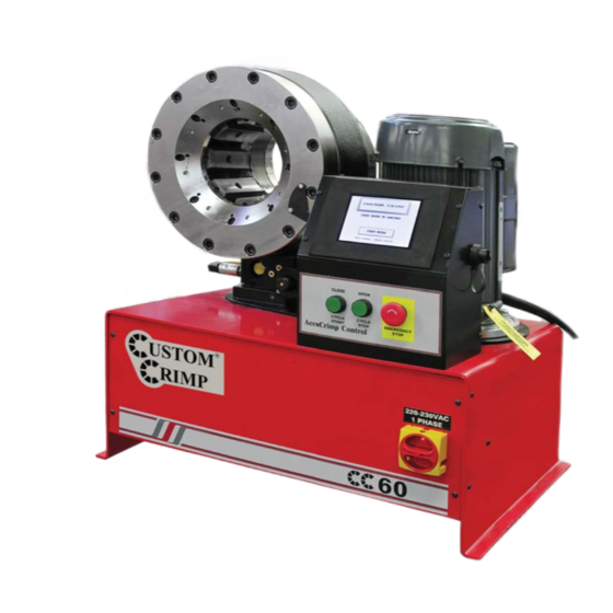 Custom Crimp CC60 Operator's Manual