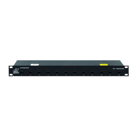 Ditek DTK-RM12POE Install Instructions
