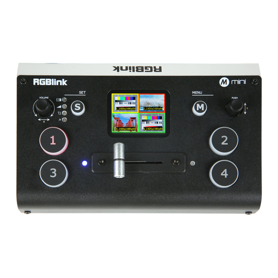 RGBlink Mini Video Mixer Switcher Manuals